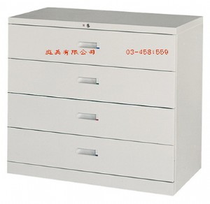 3-22四層式小抽屜鋼製公文櫃 W90xD45xH74c